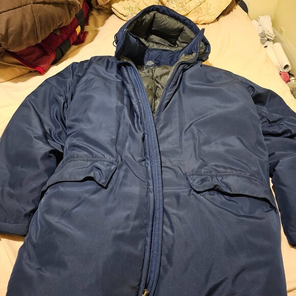jacket (fairly new) blue L mens - Lands End - Picture 4 of 6